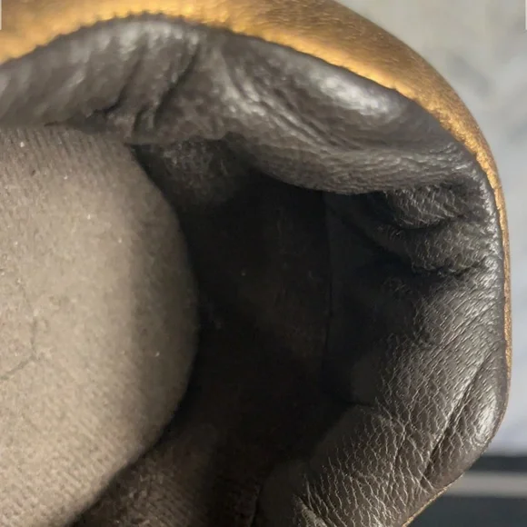 Coach leatherware sneakers leather suede brown tan gold logo - Picture 16 of 16